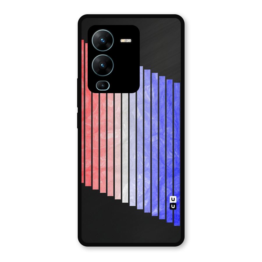 Simple Bars Metal Back Case for Vivo V25 Pro