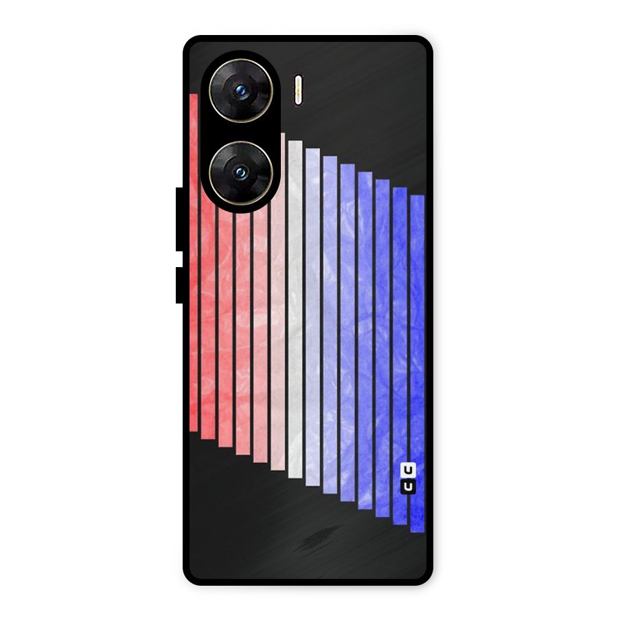 Simple Bars Metal Back Case for Vivo V29e