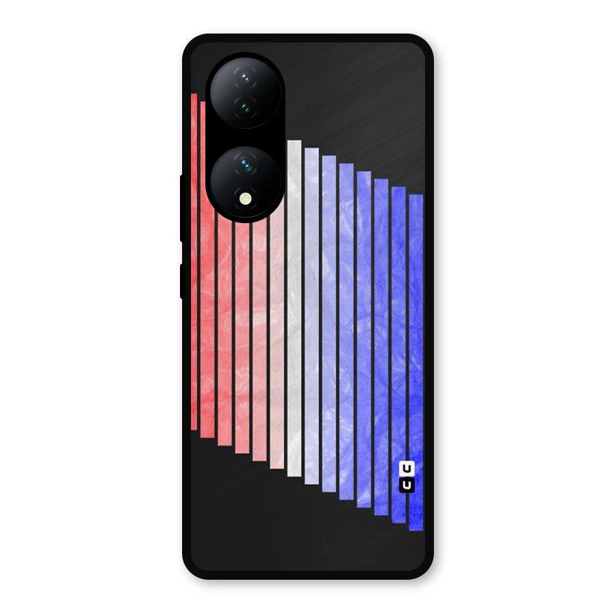 Simple Bars Metal Back Case for Vivo Y100a