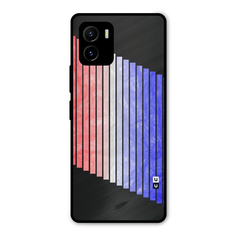 Simple Bars Metal Back Case for Vivo Y15s