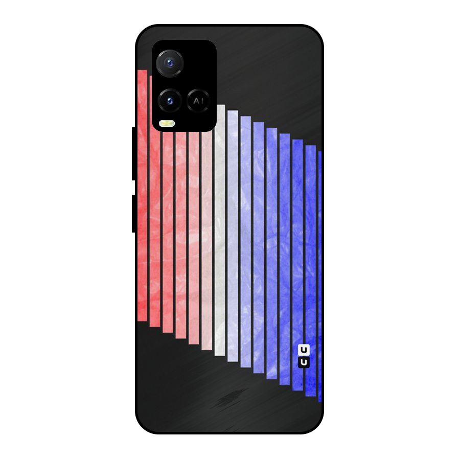 Simple Bars Metal Back Case for Vivo Y21