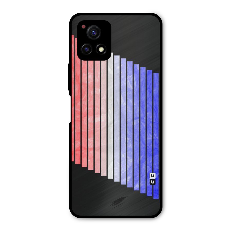Simple Bars Metal Back Case for Vivo Y72 5G