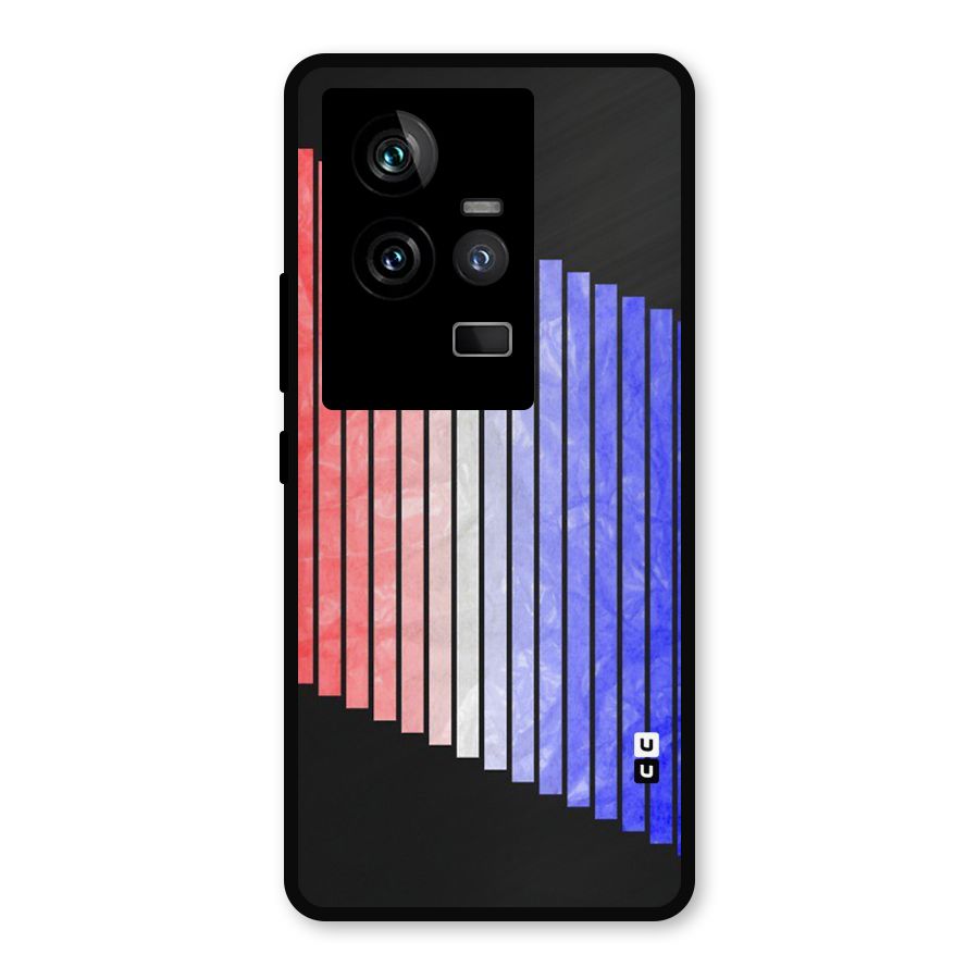Simple Bars Metal Back Case for iQOO 11 5G
