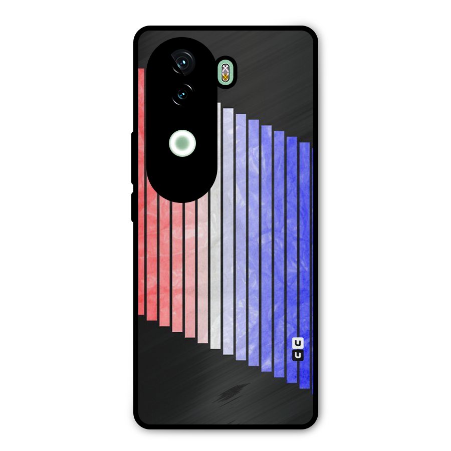 Simple Bars Metal Back Case for iQOO Z9s