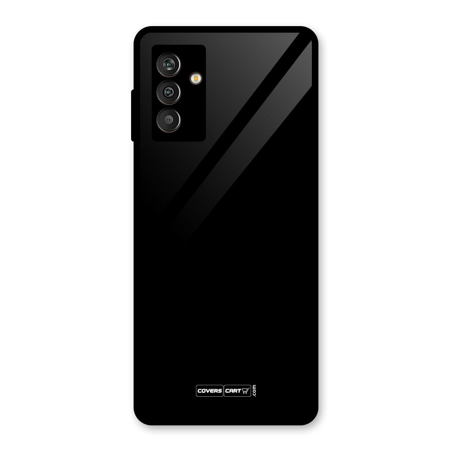 Simple Black Glass Back Case for Galaxy M13