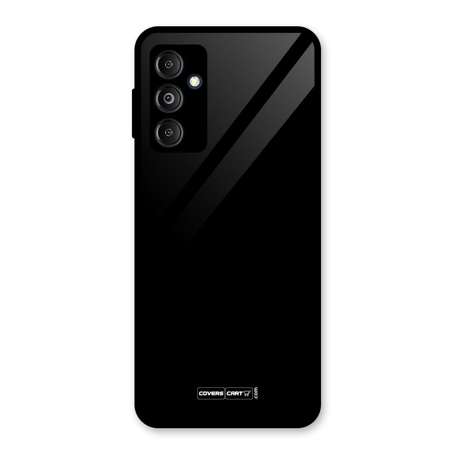Simple Black Glass Back Case for Galaxy M14 5G