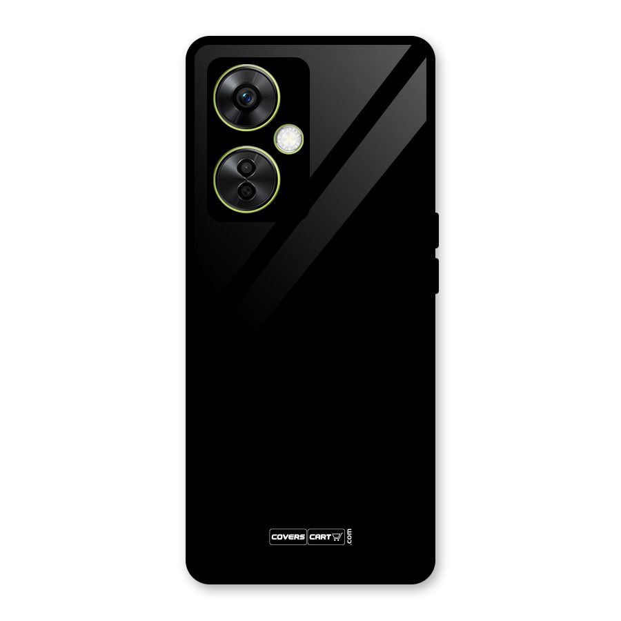 Simple Black Glass Back Case for OnePlus Nord CE 3 Lite