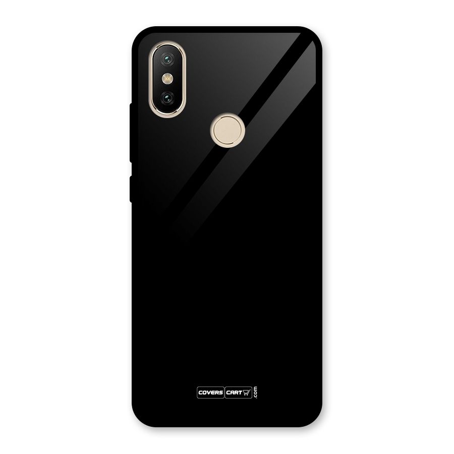 Simple Black Glass Back Case for Redmi A2