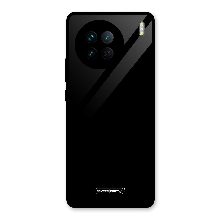 Simple Black Glass Back Case for Vivo X90