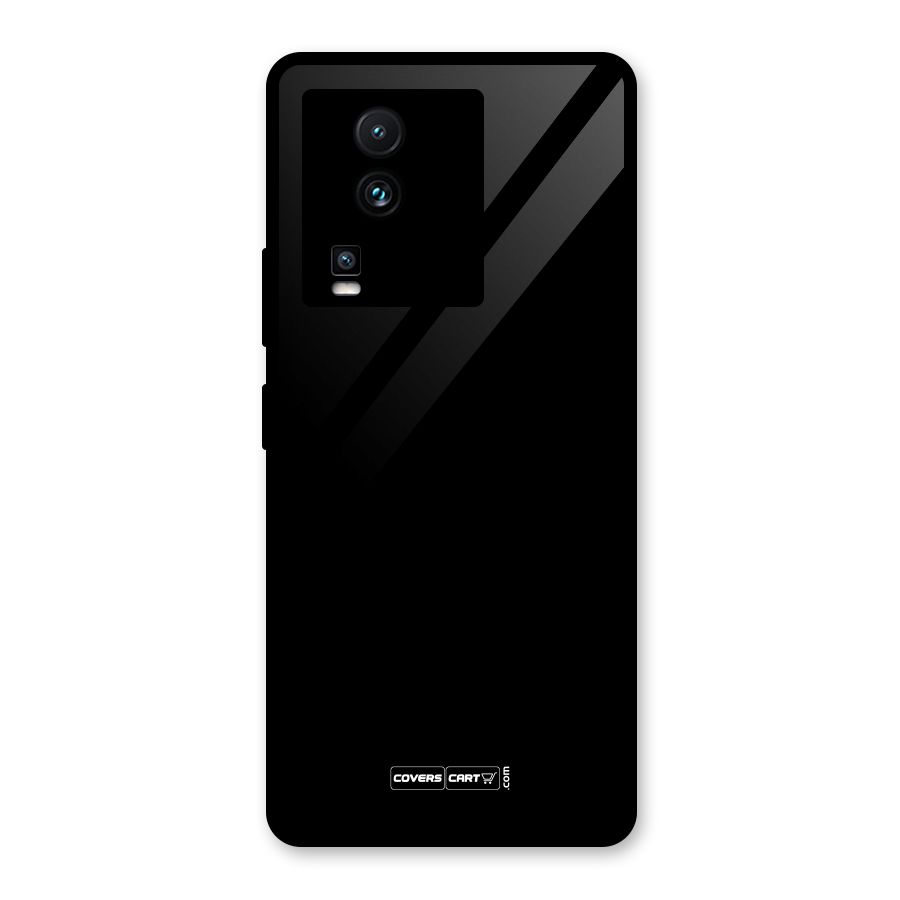 Simple Black Glass Back Case for Vivo iQOO Neo 7