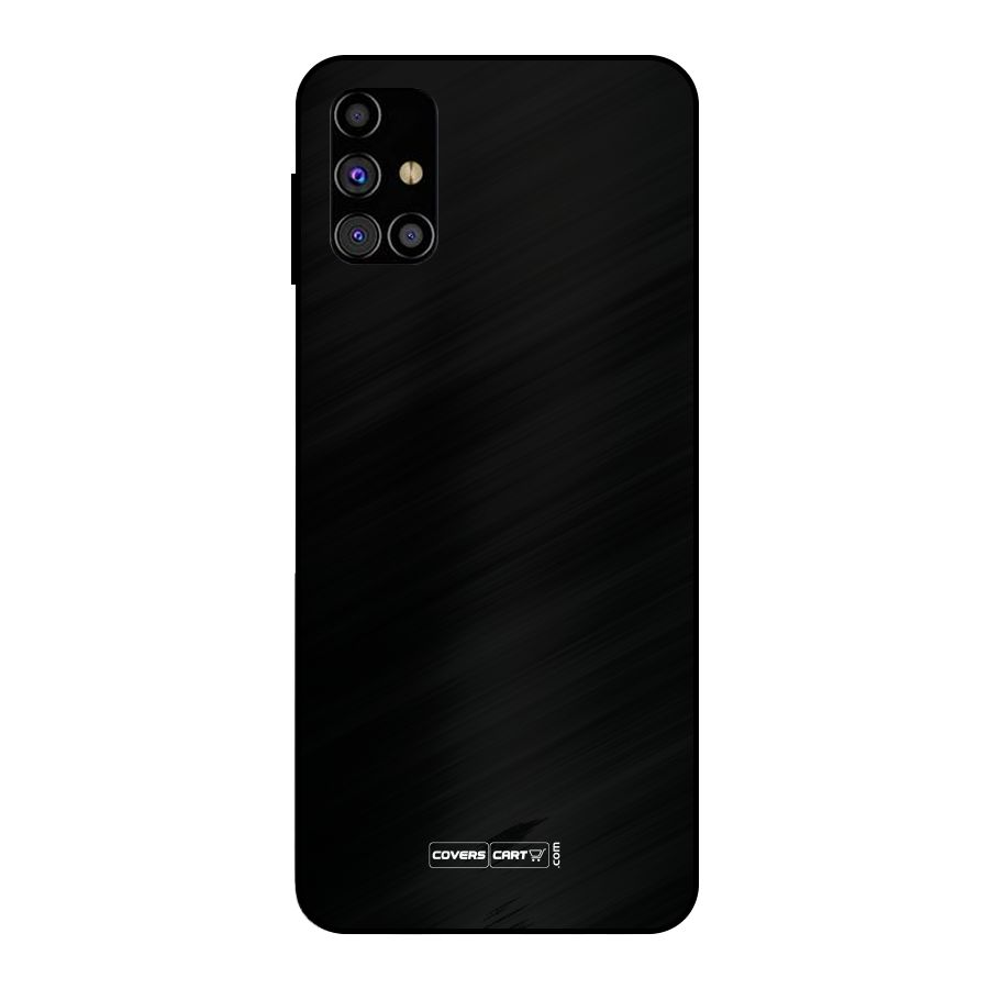 Simple Black Metal Back Case for Galaxy M31s