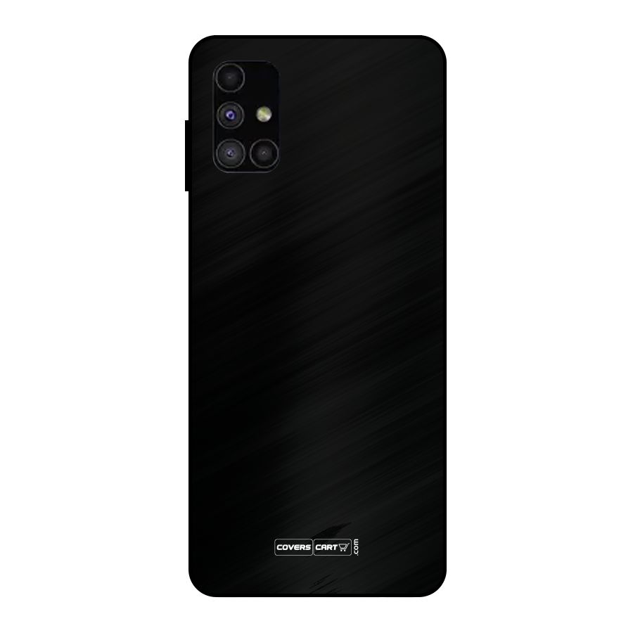 Simple Black Metal Back Case for Galaxy M51