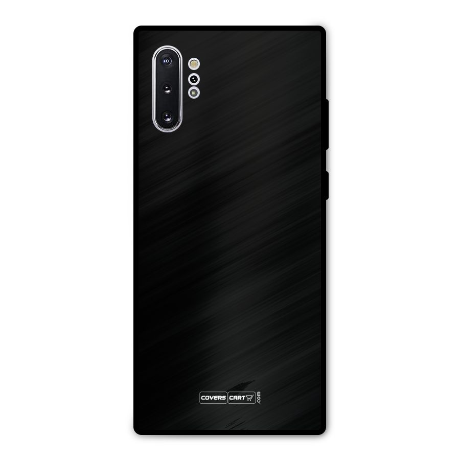 Simple Black Metal Back Case for Galaxy Note 10 Plus