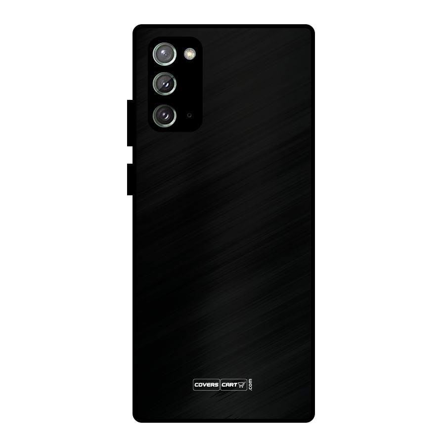 Simple Black Metal Back Case for Galaxy Note 20