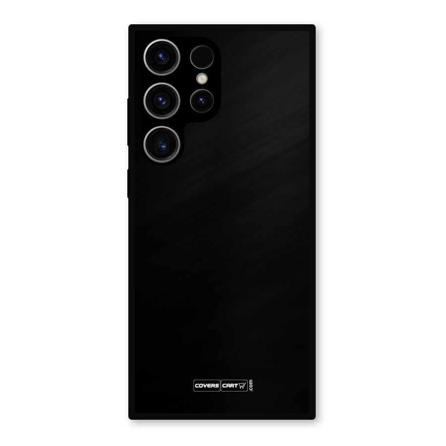 Simple Black Metal Back Case for Galaxy S23 Ultra