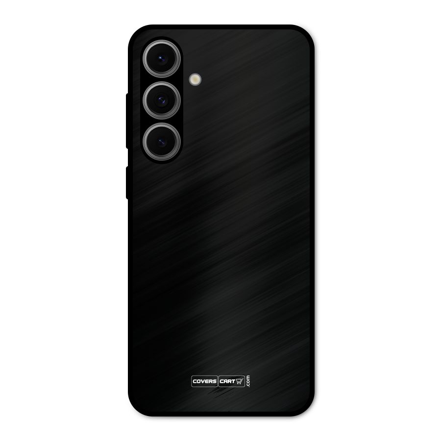 Simple Black Metal Back Case for Galaxy S24 FE