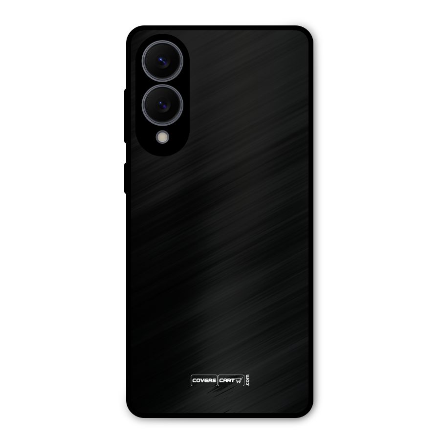 Simple Black Metal Back Case for Galaxy S25 Edge