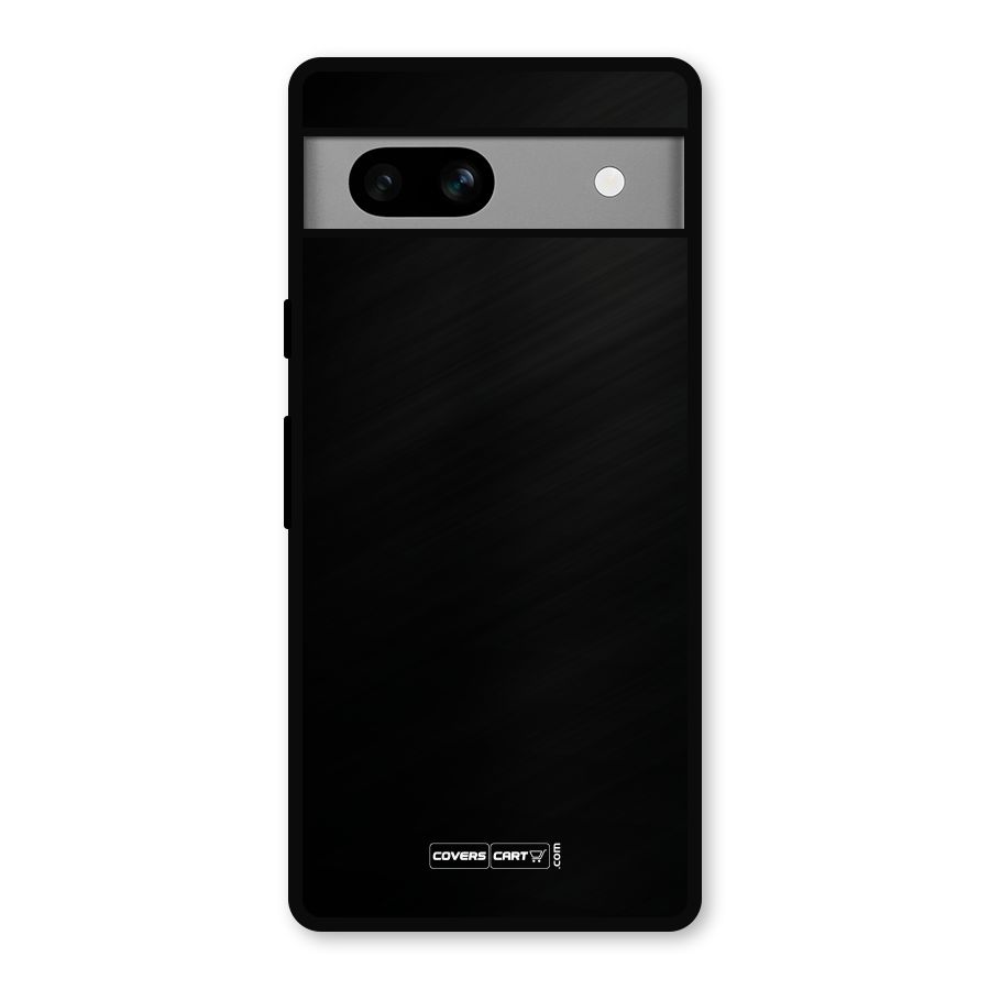 Simple Black Metal Back Case for Google Pixel 7a