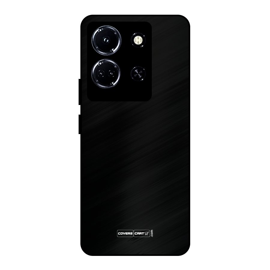 Simple Black Metal Back Case for Infinix Note 30 5G