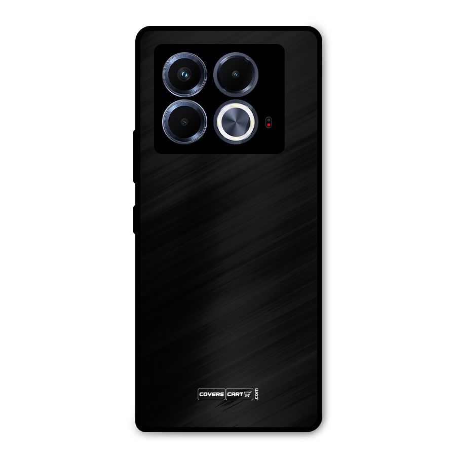 Simple Black Metal Back Case for Infinix Note 40 5G