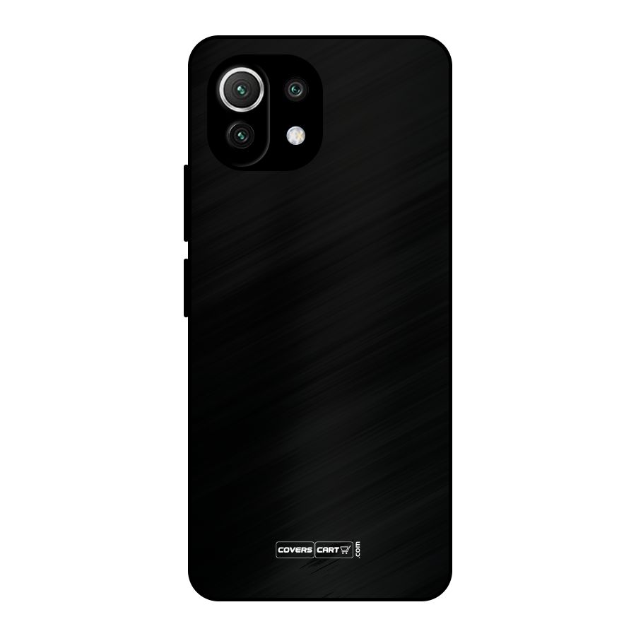 Simple Black Metal Back Case for Mi 11 Lite NE 5G