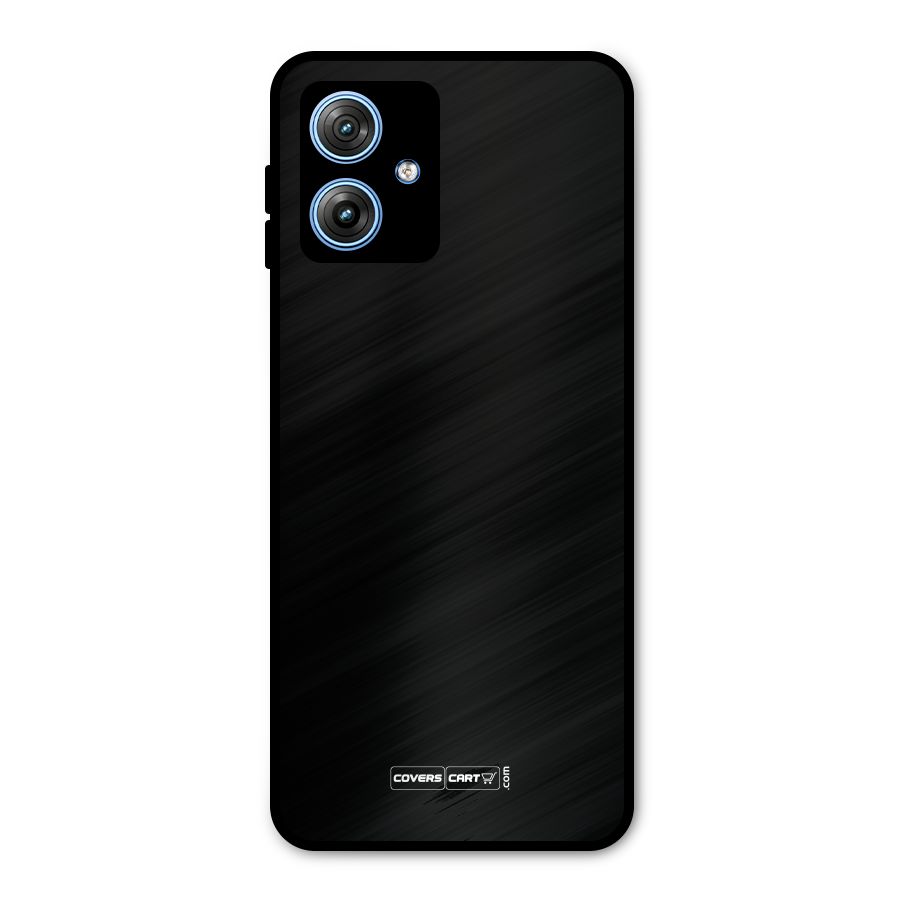 Simple Black Metal Back Case for Moto G54