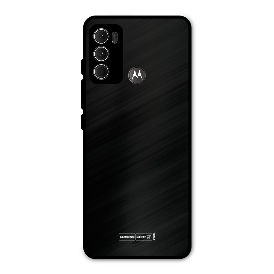 Simple Black Metal Back Case for Moto G60