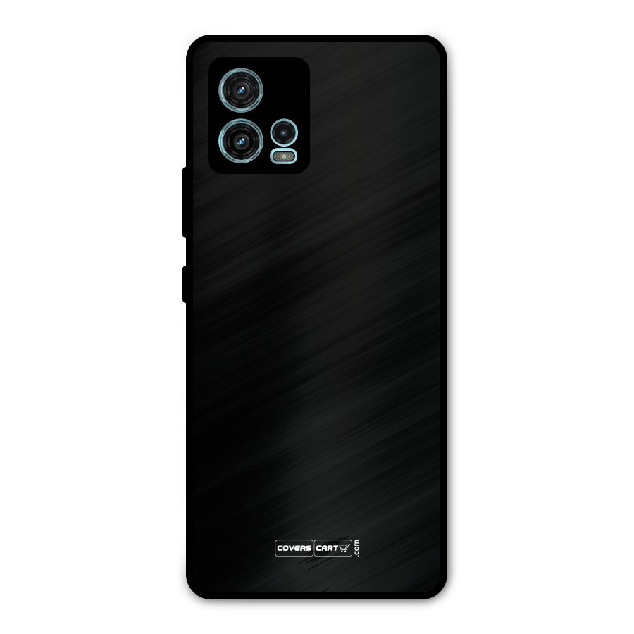 Simple Black Metal Back Case for Moto G72