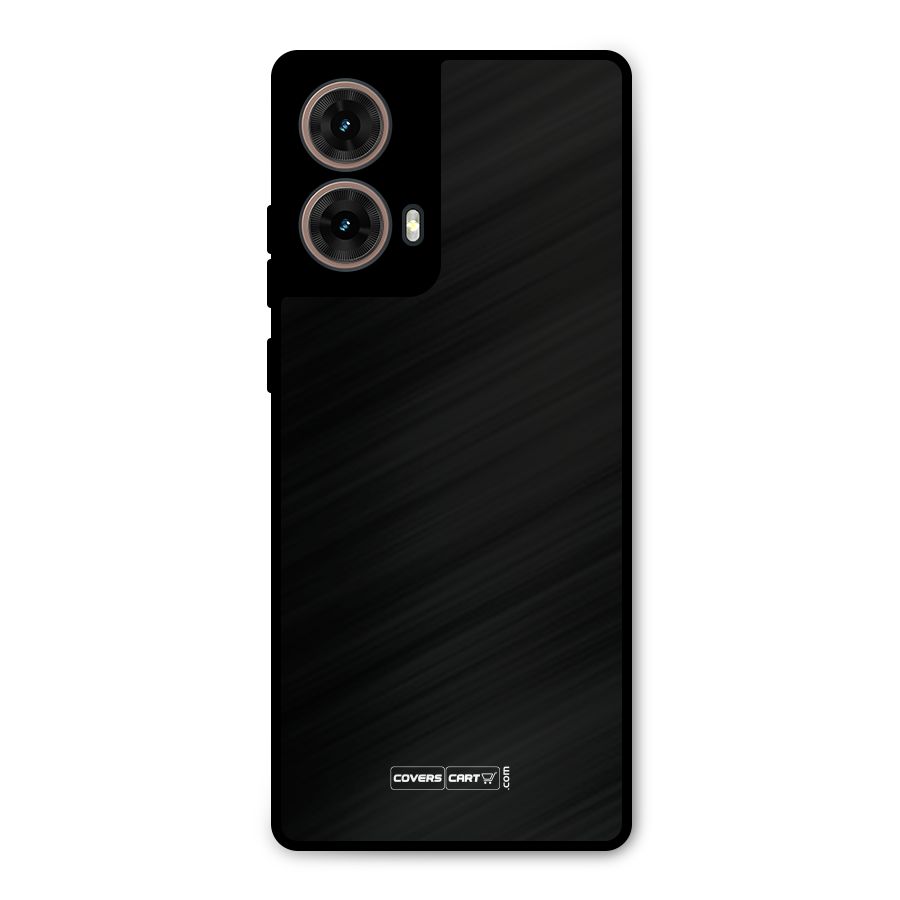Simple Black Metal Back Case for Moto G85