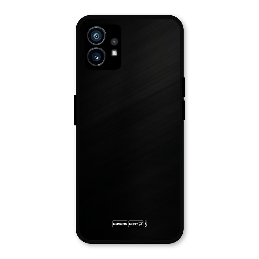 Simple Black Metal Back Case for Nothing Phone 1