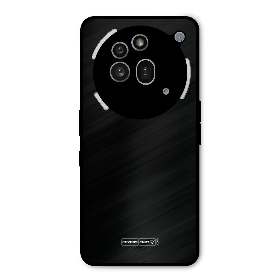Simple Black Metal Back Case for Nothing Phone 3a Pro