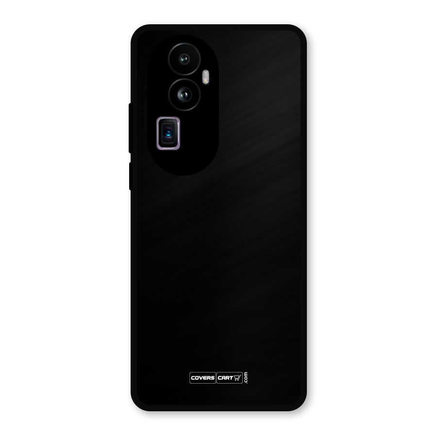 Simple Black Metal Back Case for Oppo Reno10 Pro Plus