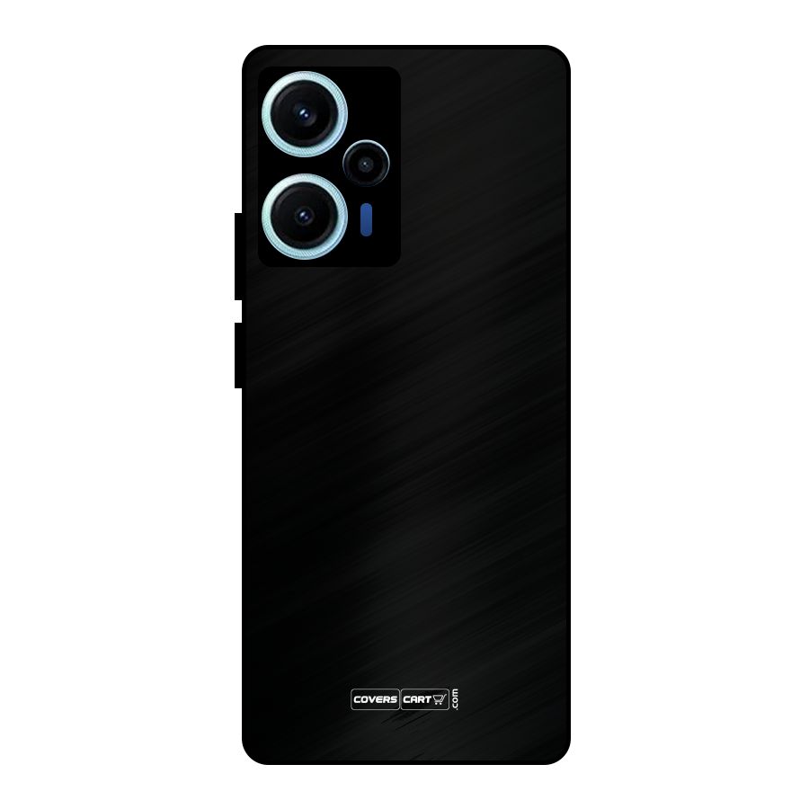 Simple Black Metal Back Case for Poco F5