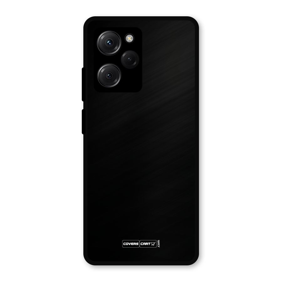 Simple Black Metal Back Case for Poco X5 Pro