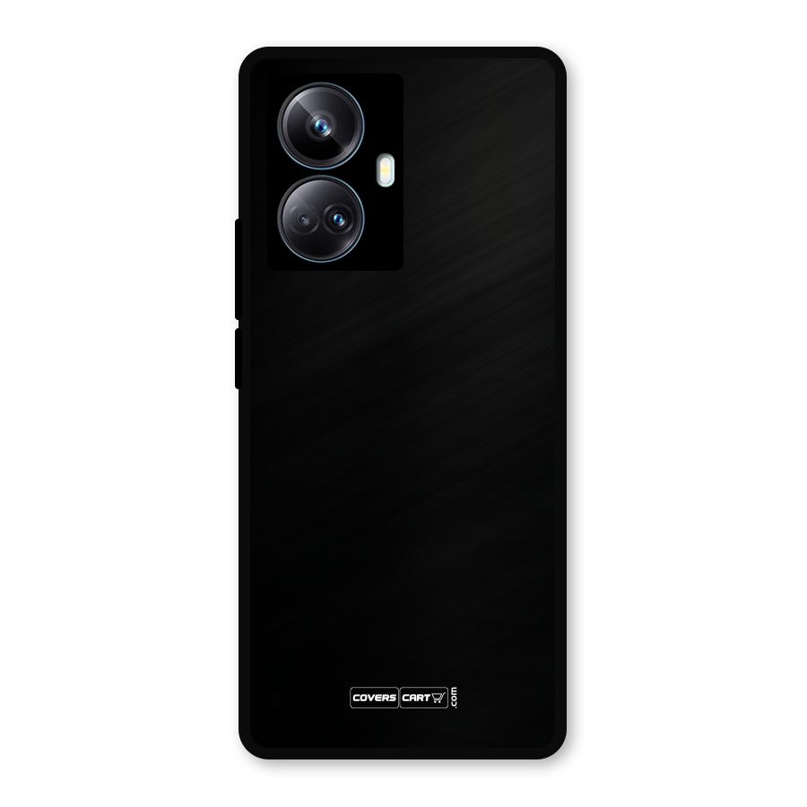 Simple Black Metal Back Case for Realme 10 Pro Plus