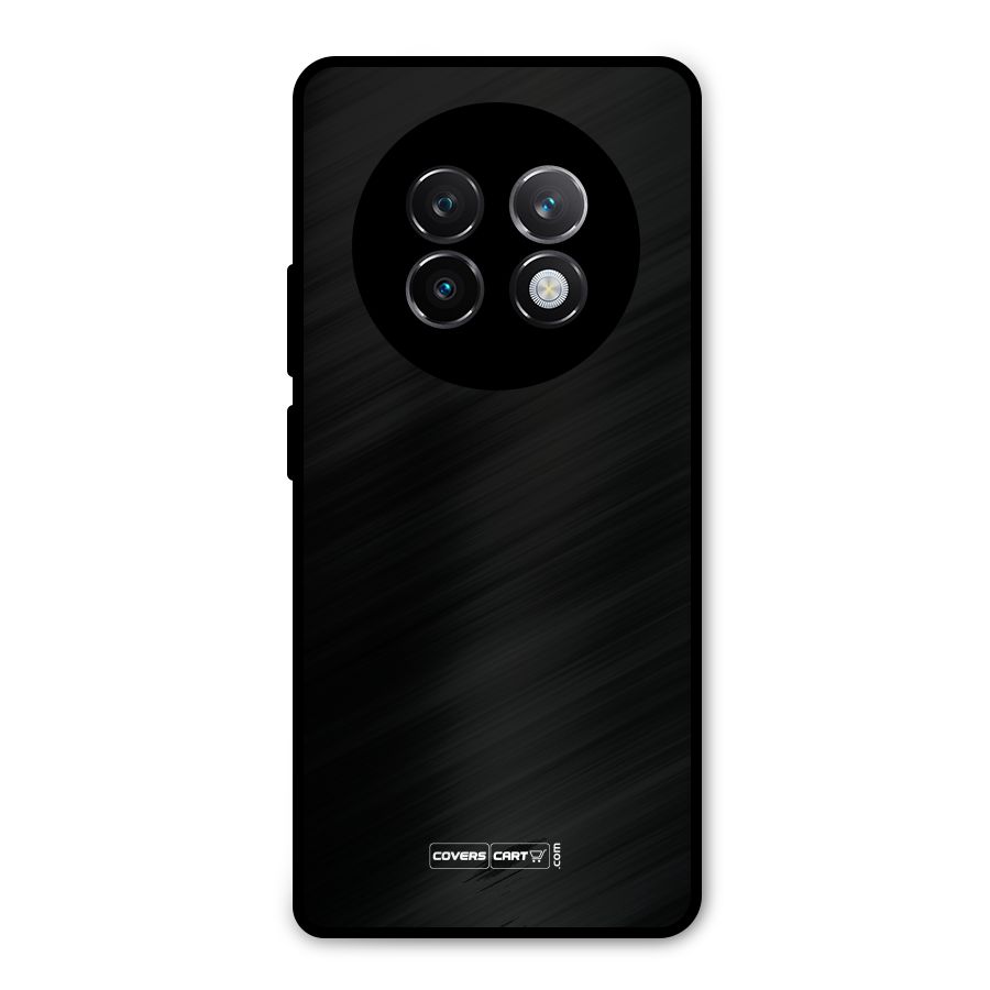 Simple Black Metal Back Case for Realme 13 Plus