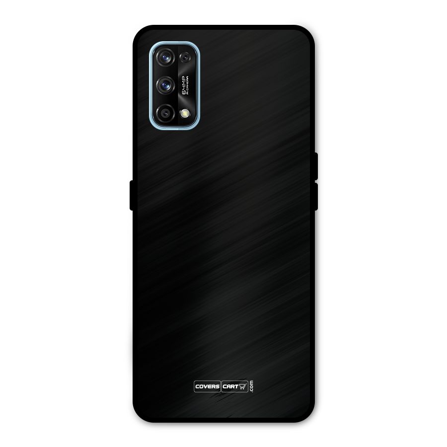 Simple Black Metal Back Case for Realme 7 Pro