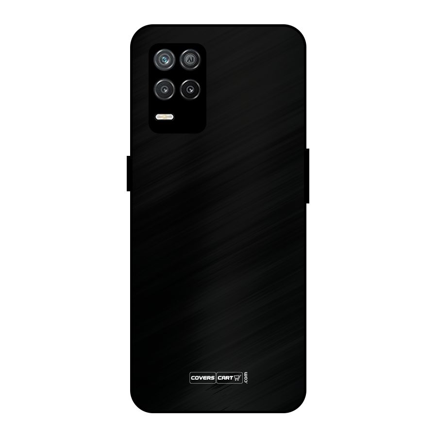 Simple Black Metal Back Case for Realme 8 5G