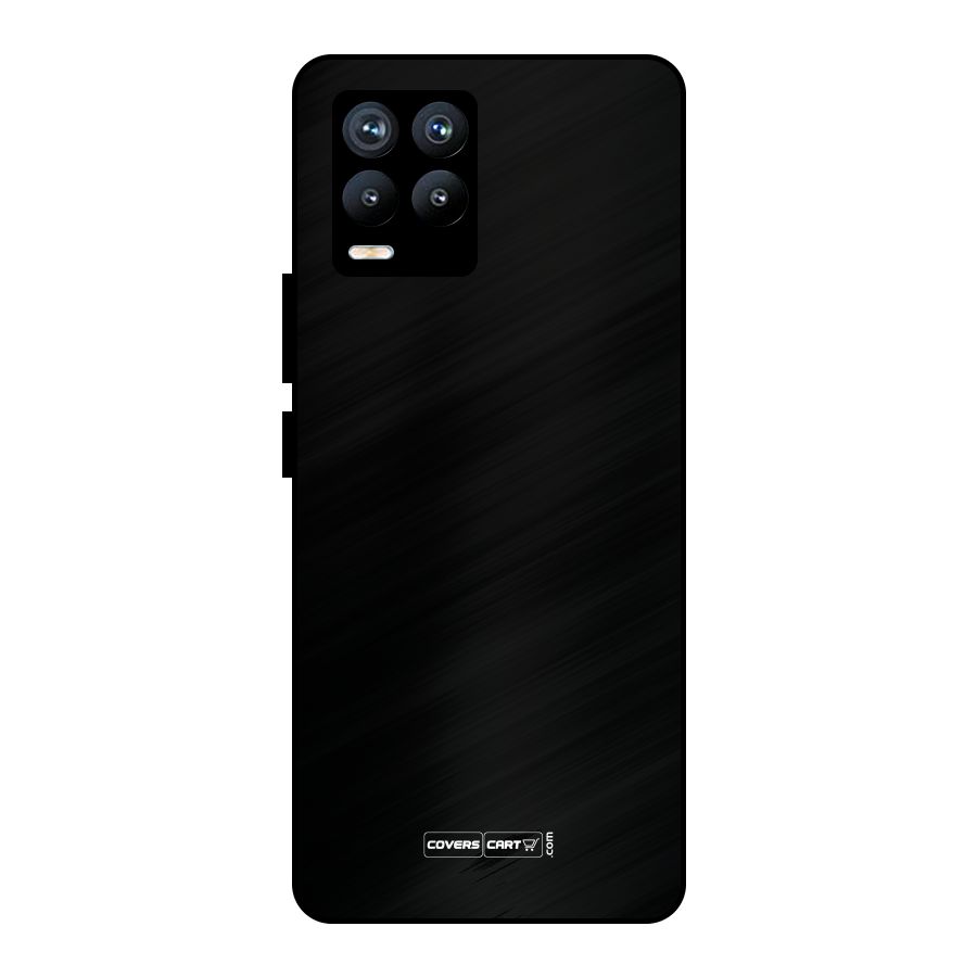 Simple Black Metal Back Case for Realme 8 Pro