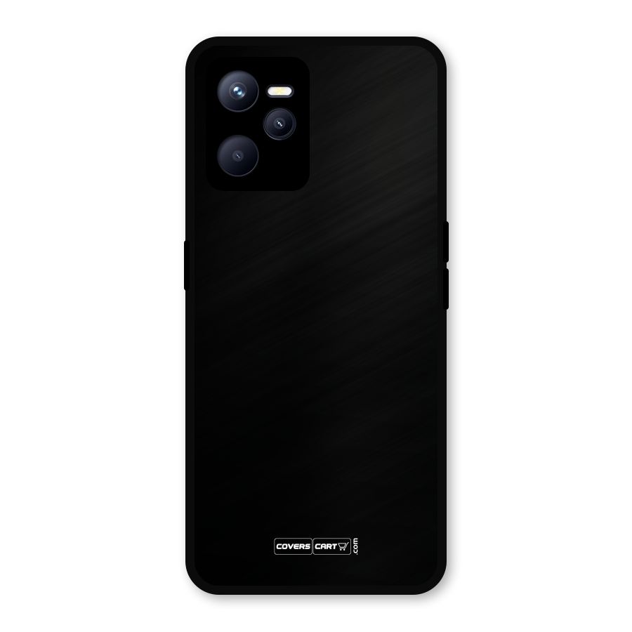 Simple Black Metal Back Case for Realme C35