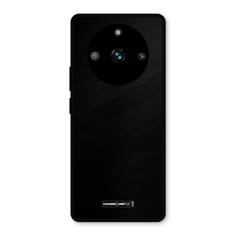 Simple Black Metal Back Case for Realme Narzo 60 Pro