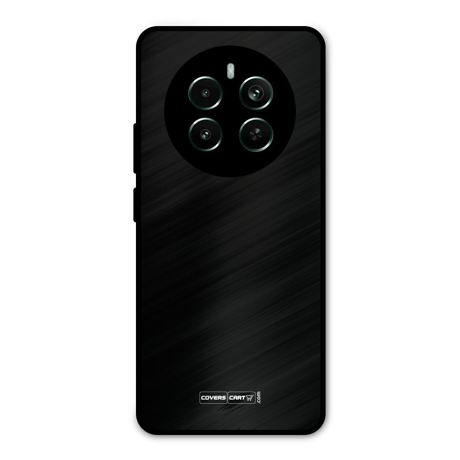 Simple Black Metal Back Case for Realme Narzo 70 Pro