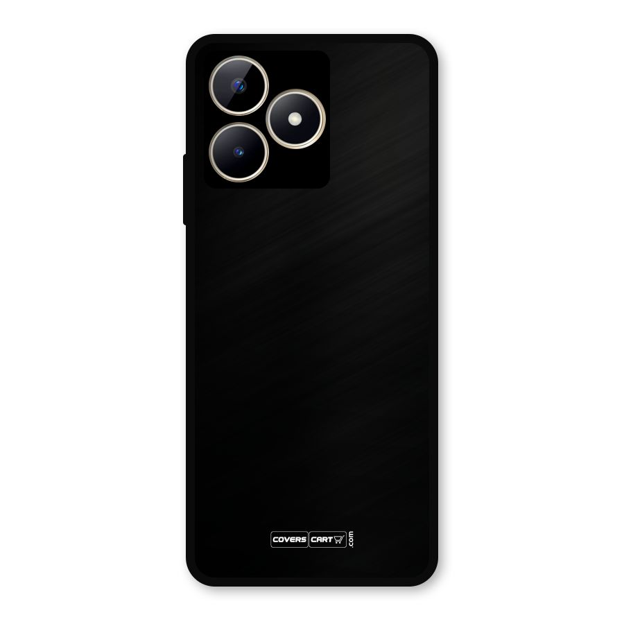 Simple Black Metal Back Case for Realme Narzo N53