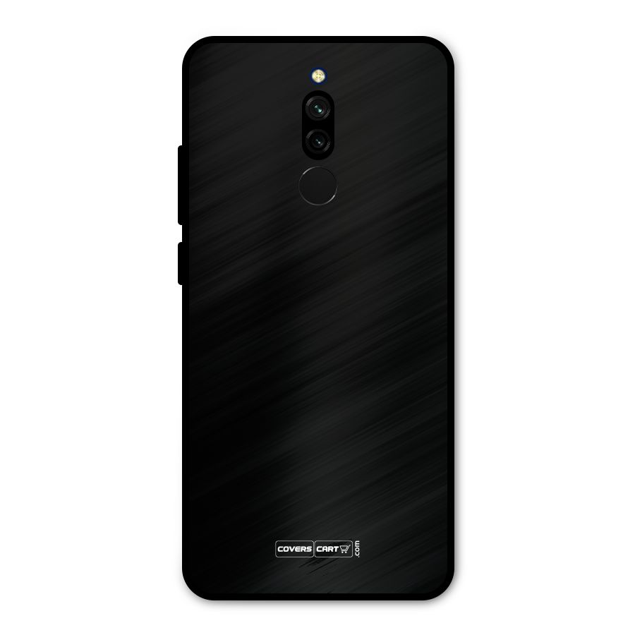 Simple Black Metal Back Case for Redmi 8