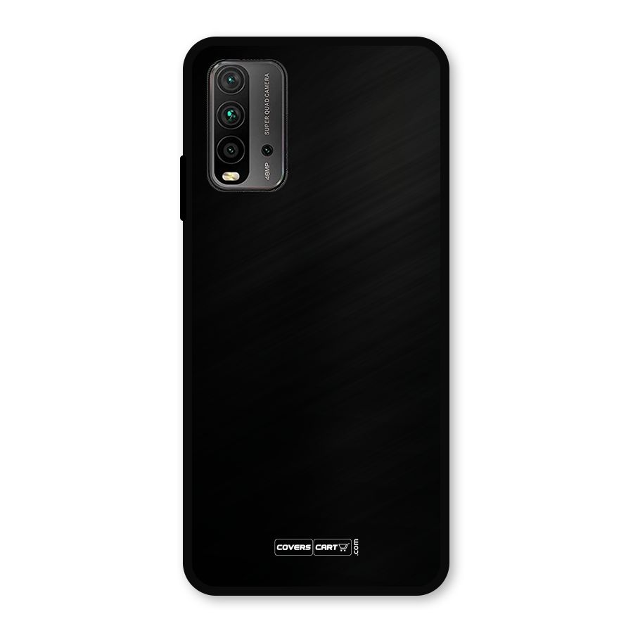 Simple Black Metal Back Case for Redmi 9 Power