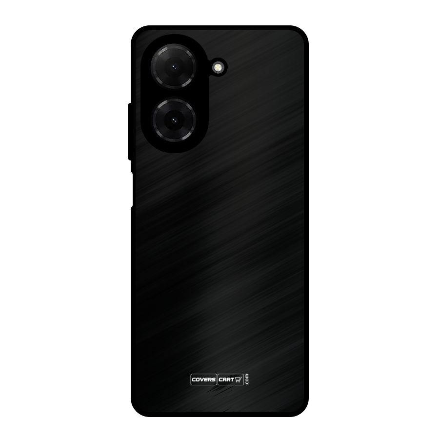Simple Black Metal Back Case for Redmi A5 4G