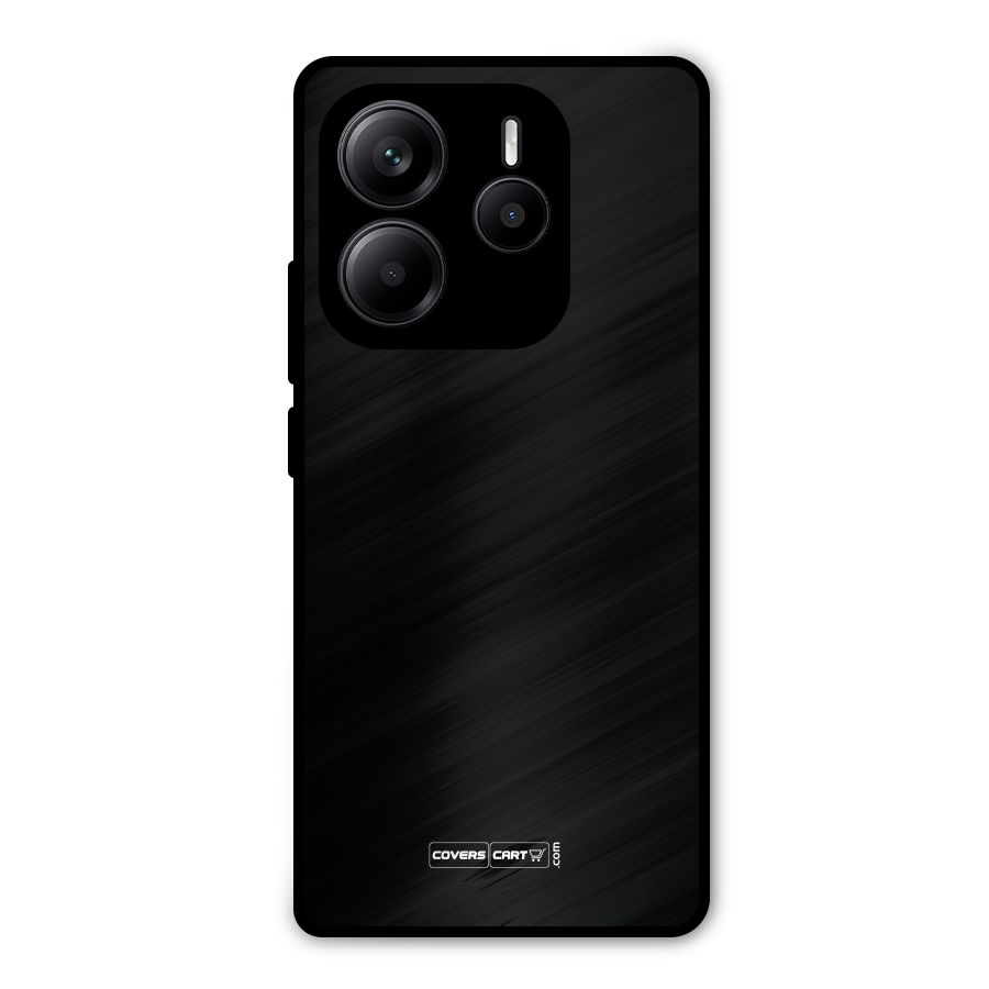 Simple Black Metal Back Case for Redmi Note 14 5G