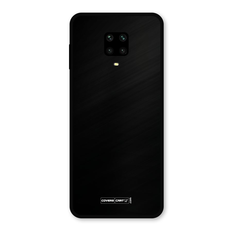 Simple Black Metal Back Case for Redmi Note 9 Pro