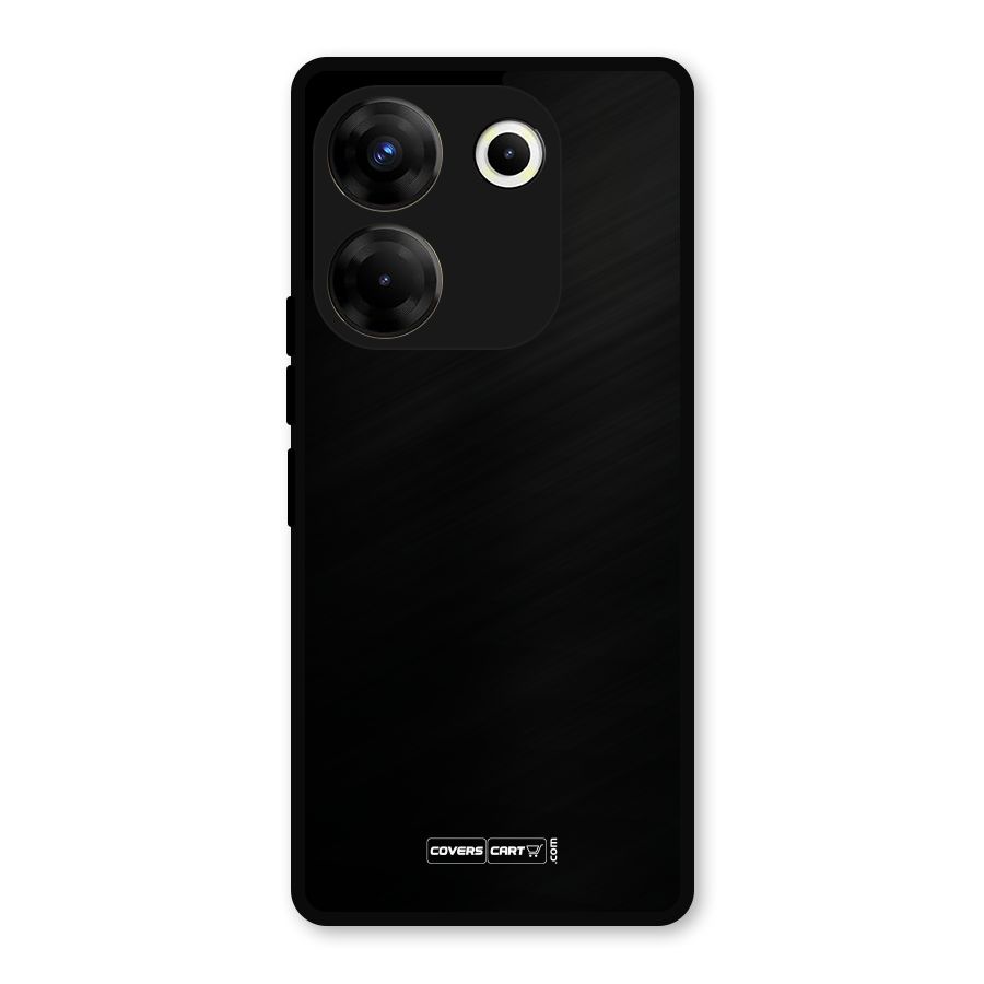 Simple Black Metal Back Case for Tecno Camon 20