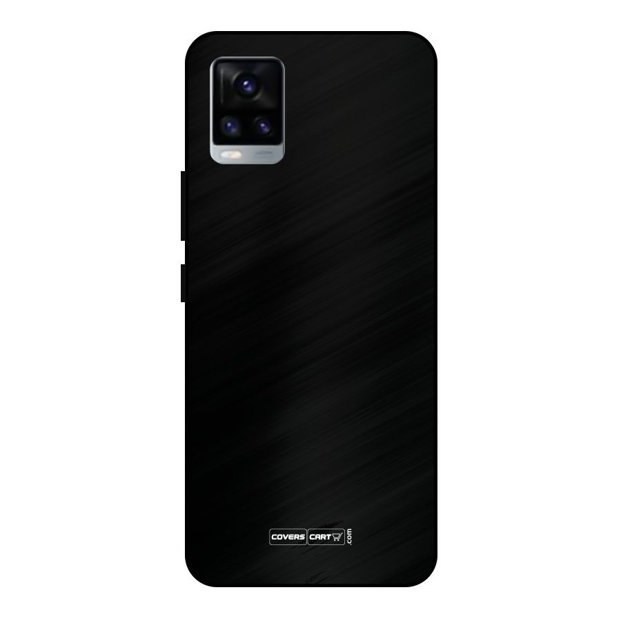 Simple Black Metal Back Case for Vivo V20